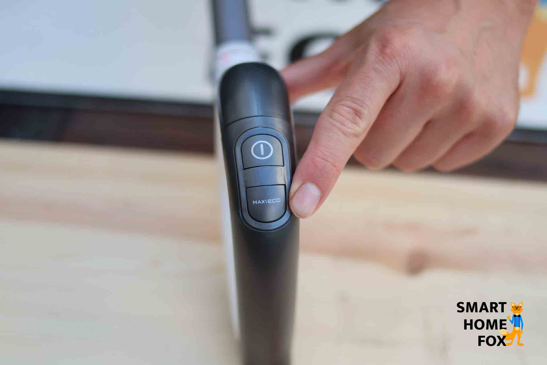 Knopf für die Saugstufen